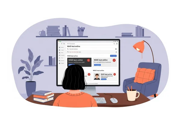 Person confused by misleading WAIS test online results