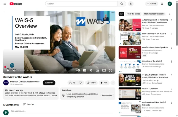 Overview of the WAIS-5